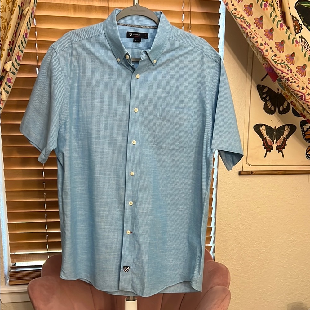 Daniel Cremieux Light Blue Casual Button Down Shirt